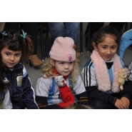 Festejos por el Día de la Bandera con los niños de Jardín